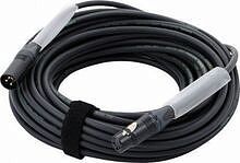 CORDIAL CRM 20 FM-BLACK - Микрофонный кабель XLR female/XLR male, разъемы Neutrik, 20,0 м, черный