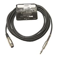 INVOTONE ACM1005FS/BK - Микрофонный кабель, 6,3 джек стерео <-> XLR (мама)