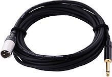 CORDIAL CCM 5 MP - Микрофонный кабель XLR male/джек моно 6.3мм, 5.0м, черный