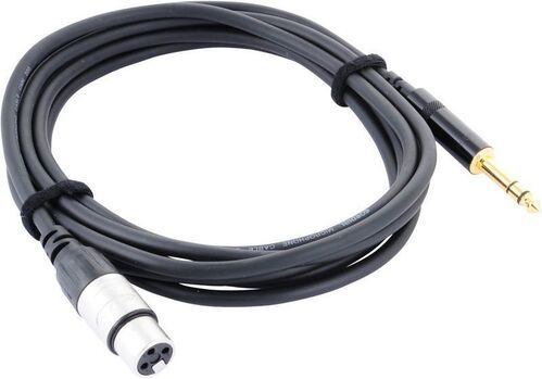 CORDIAL CFM 3 FV - Инструментальный кабель XLR female/джек стерео 6.3мм, 3.0м, черный