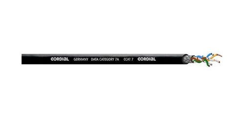 CORDIAL CCAT 7 - Цифровой кабель CAT7, 0,14 мм2, 6,4 мм, черный