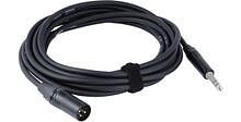 CORDIAL CIM 0,3 MV - Инструментальный кабель XLR male/джек стерео 6,3 мм male, 0,3 м, черный