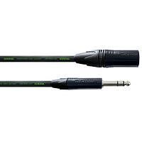 CORDIAL CRM 2,5 MV - Инструментальный кабель XLR male/джек стерео 6,3 мм male, разъемы Neutrik, 2,5 