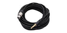 CORDIAL CCM 10 FP - Микрофонный кабель XLR female/джек моно 6.3мм, 10.0м, черный